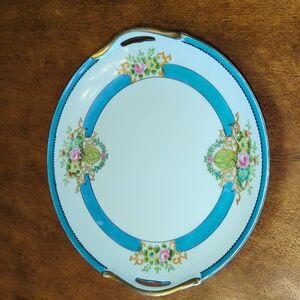 Vintage Hand painted Noritaki M Plate/Platter